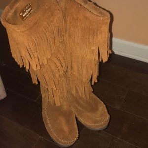 Minnetonka brown boots